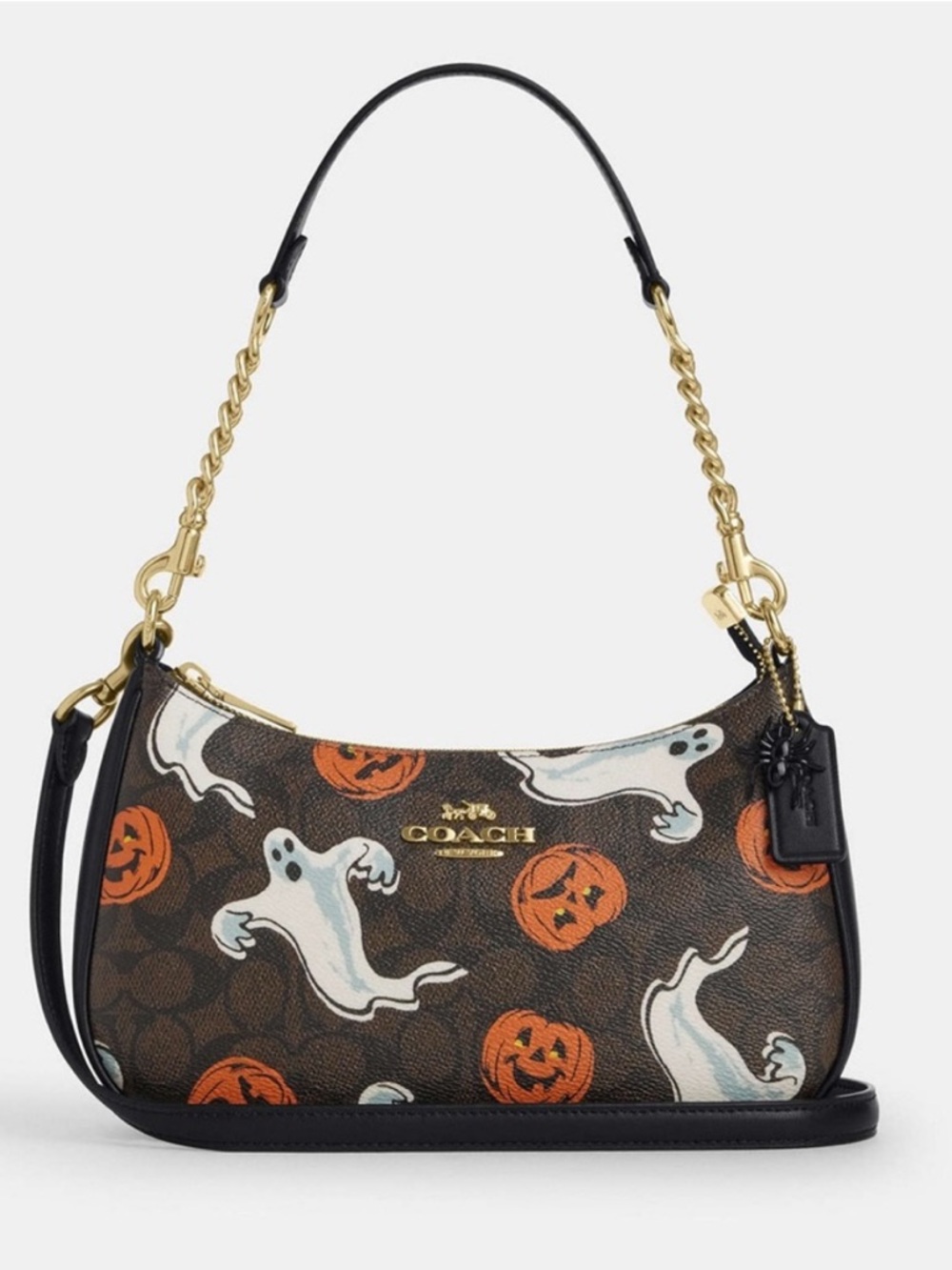 NWT Coach Teri Shoulder Bag in Halloween Print